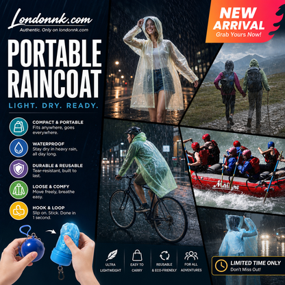 🥳BUY 1 GET 1 FREE! ☔Pocket-Sized Ball Disposable Raincoat – Ultra‑compact ball packaging fits in any bag, purse or glove box. Waterproof & easy to use – always ready for sudden showers! 🌧️✨