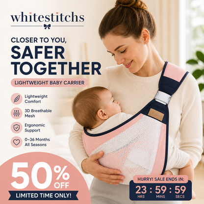 🎁2026 Sale-50% Off👶4-in-1 Breathable Baby Carrier – 0-36 Months, Front/Back/Facing In/Out – Hands-Free Comfort for Parent & Baby! ✨